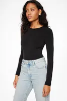 Kyla Sculpt Long Sleeve Crew Neck Bodysuit