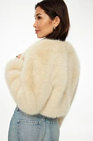 Faux Fur Cropped Jacket