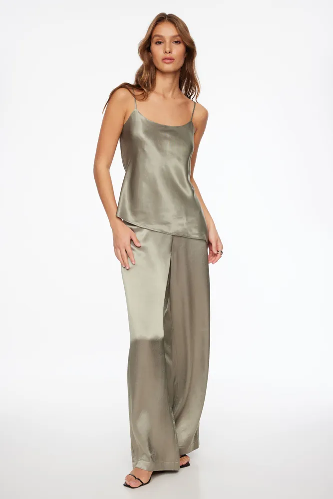 Asymmetric Satin Cami