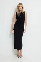 Jersey Draped Maxi Dress