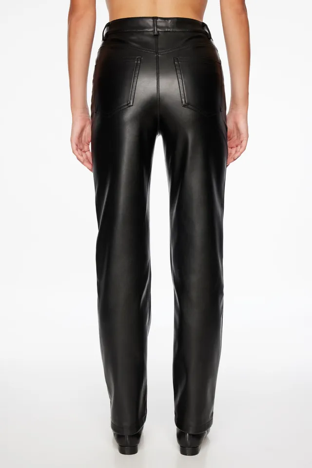 Gisele Faux Leather Straight Leg Pants