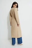 Collarless Single Button Coat