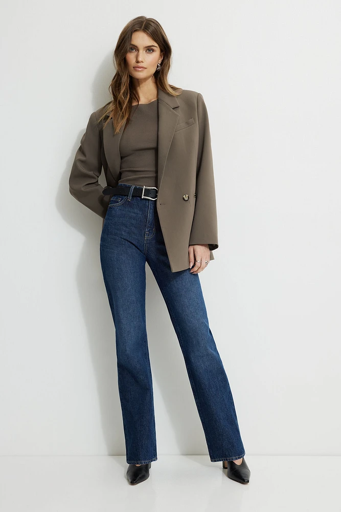 Cara High Rise Straight Jeans