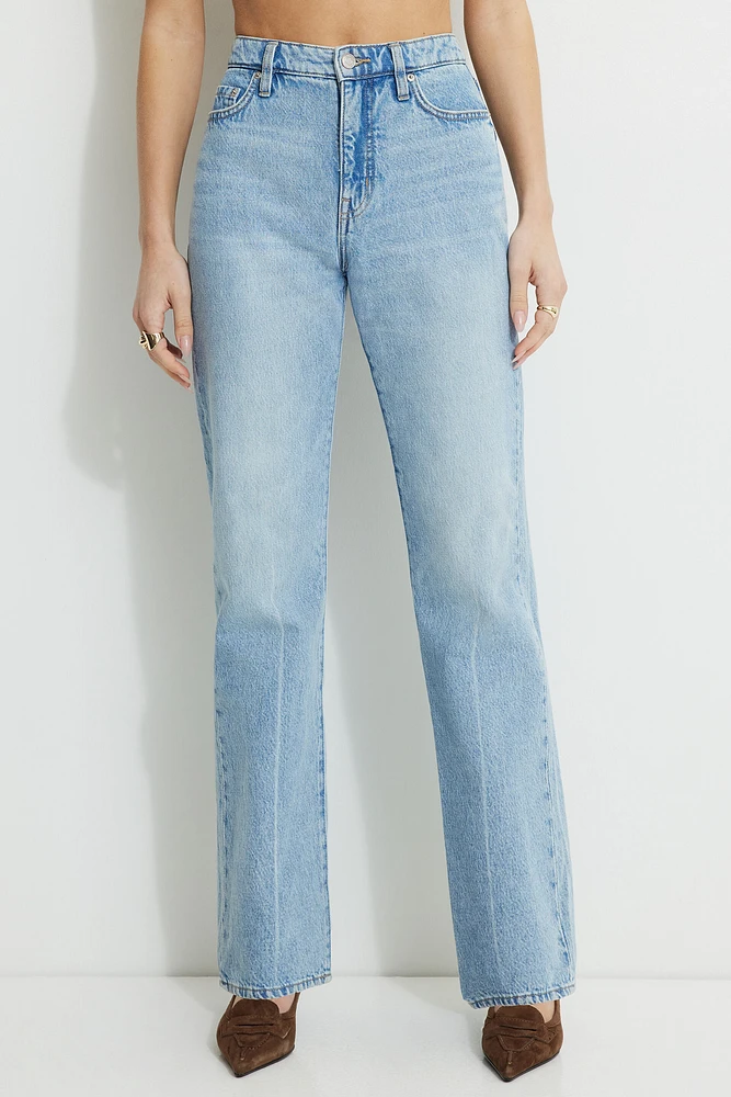 Cara High Rise Straight Jeans