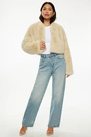 Faux Fur Cropped Jacket