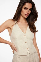 Halter Linen Vest