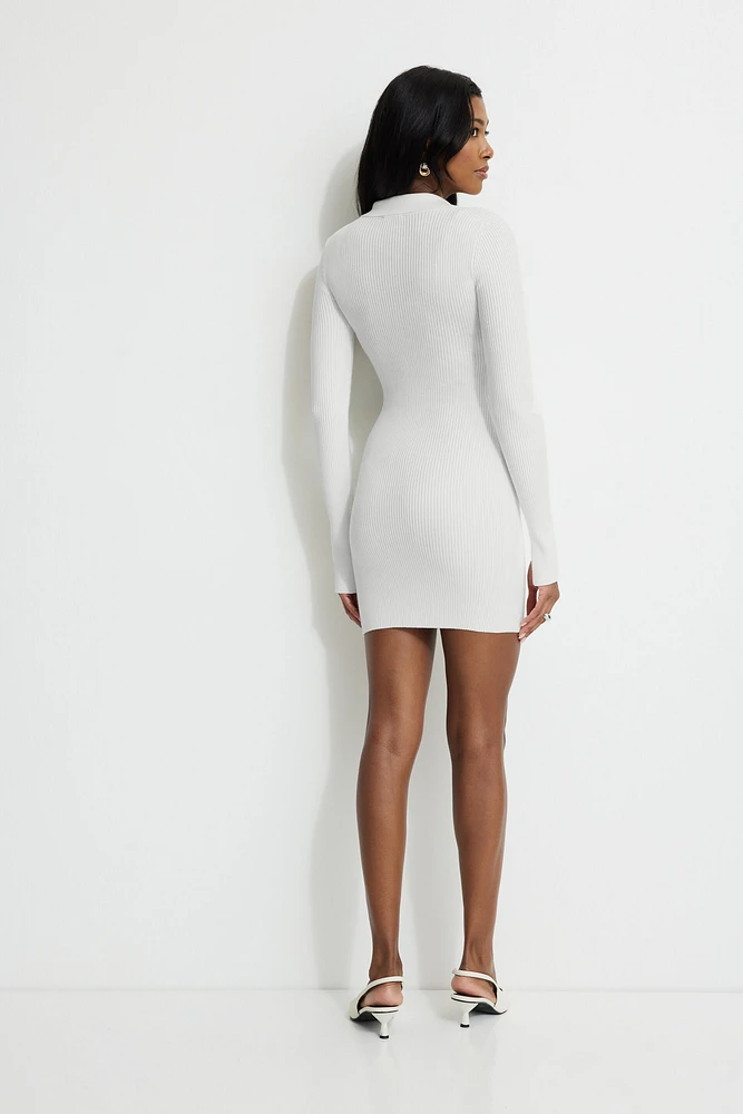 Minirobe polo en tricot côtel