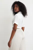 Twist Front Cropped Top