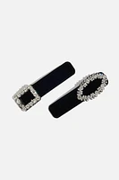 2-Pack Velvet Hair Clips