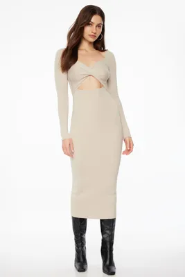 Twisted Cutout Midi Dress