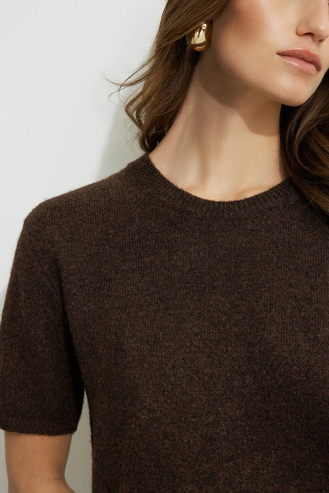 Boxy Short Sleeve Sweater