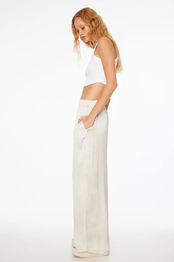 Heidi Wide Leg Satin Pants