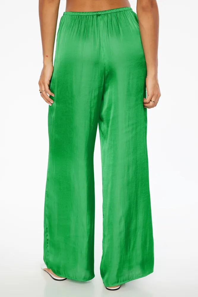 Santina Satin Wide Leg Pants