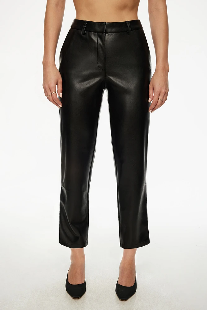 Pantalon à la cheville Vika en faux cuir