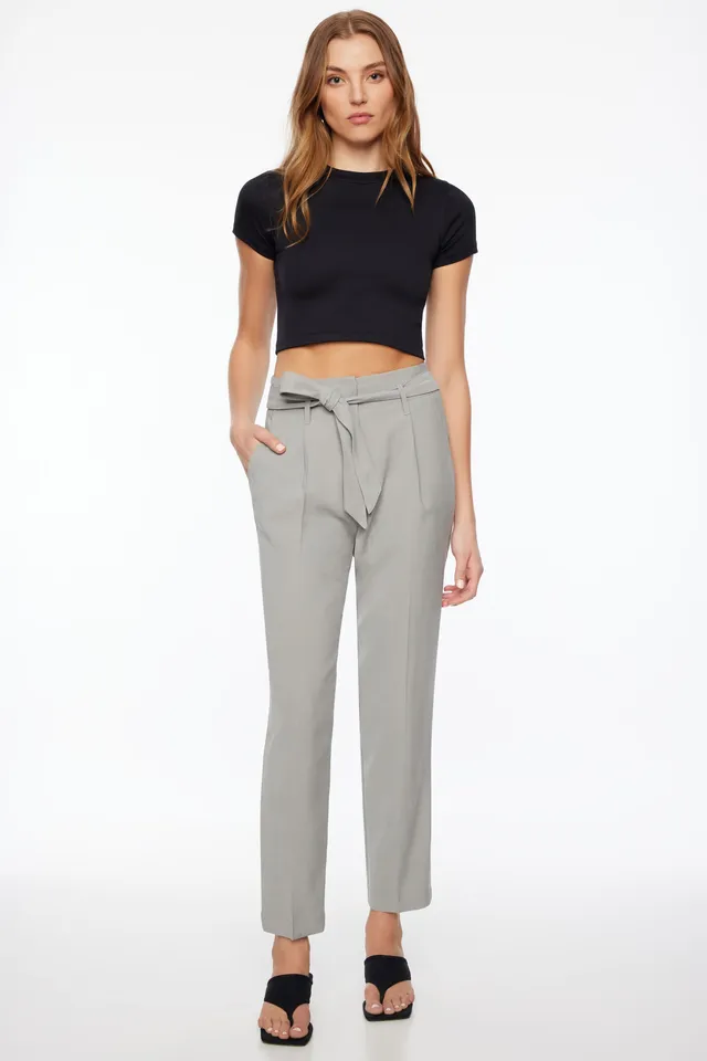 Zara PAPERBAG ANKLE-LENGTH PANTS