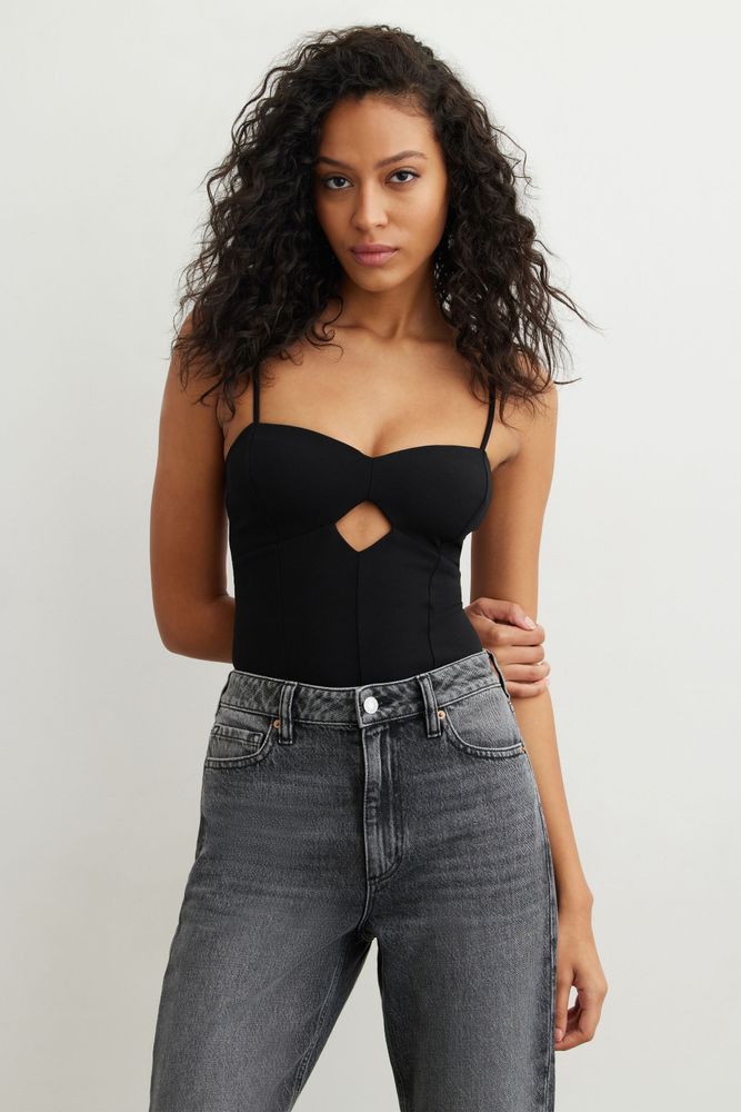 Sculpt Asymmetrical Cut Out Bodysuit