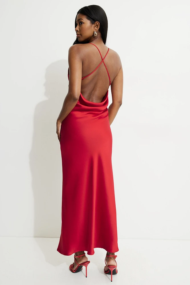 Satin Slip Maxi Dress