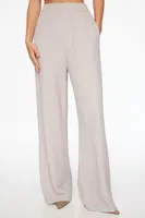 Knit Popcorn Textured Wide Leg Pant