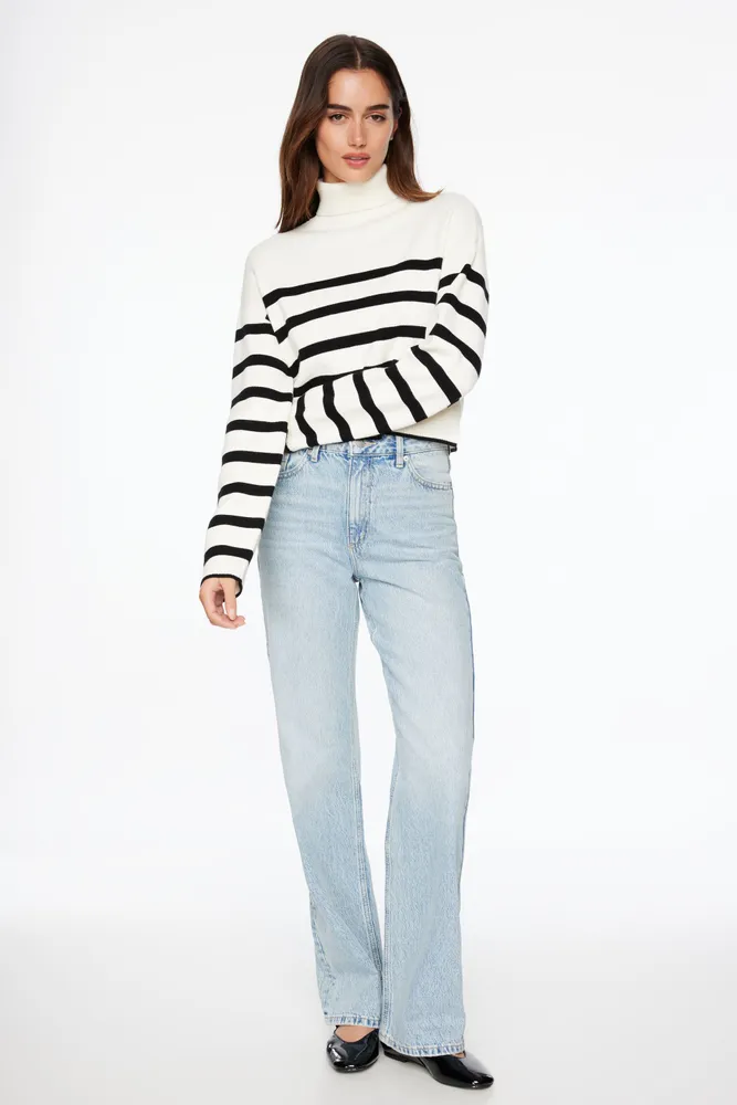 Cropped Turtleneck Sweater