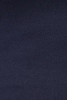 T-shirt côtelé à col rond Olive