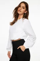 Bubble Poplin Top