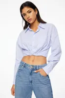 Cropped Button Up Shirt