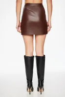 Ali Faux Leather Mini Skirt