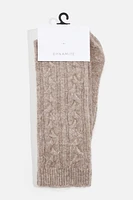 Heavenlyarn™ Cable Knit Calf High Socks