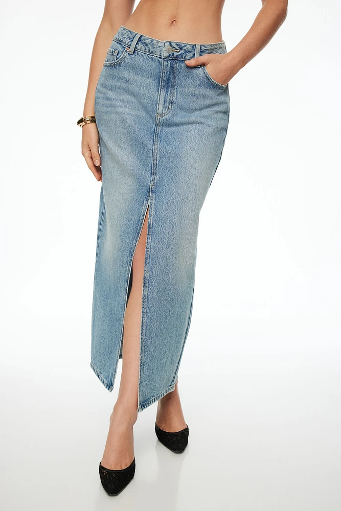 Denim Maxi Skirt