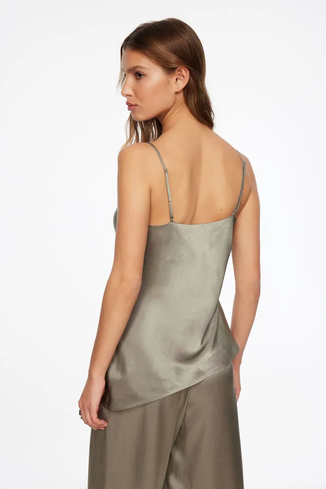 Asymmetric Satin Cami