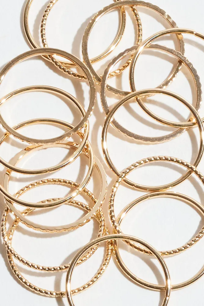 15-Pack Threadbare Rings