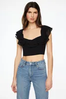 Rosalia Short Sleeve Ruffle Top