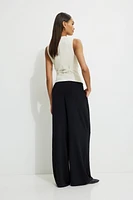 Pantalon à enfiler jambe large