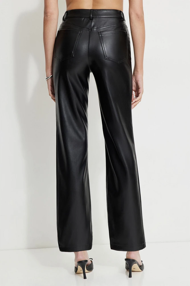 Pantalon Justina en faux cuir