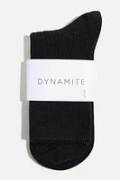 Pointelle Crew Socks