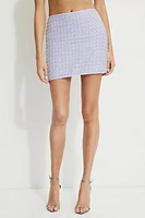 Kylie Beaded Pearl Mini Skirt