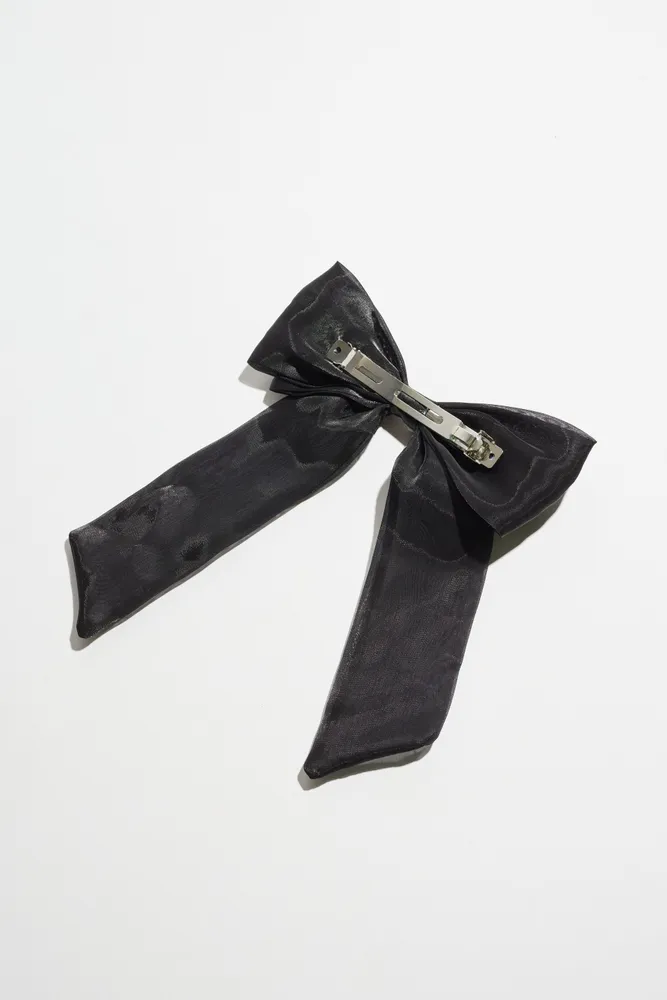 Oversized Organza Bow Hair Clip