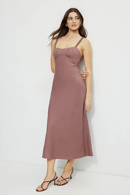 Open Back Midi Dress