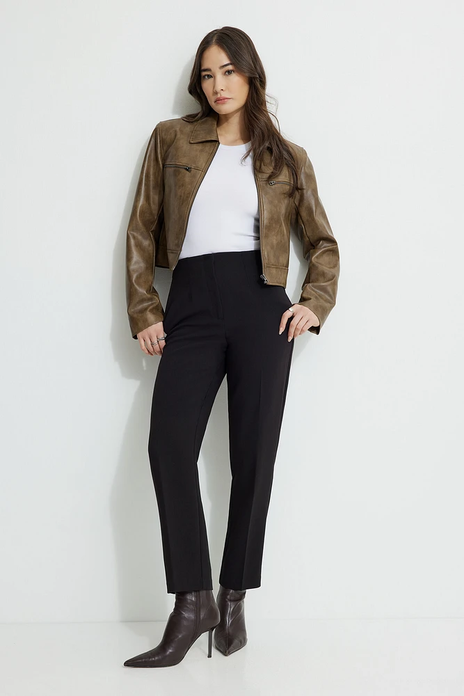 Emily Tailored Slim Ankle Pants