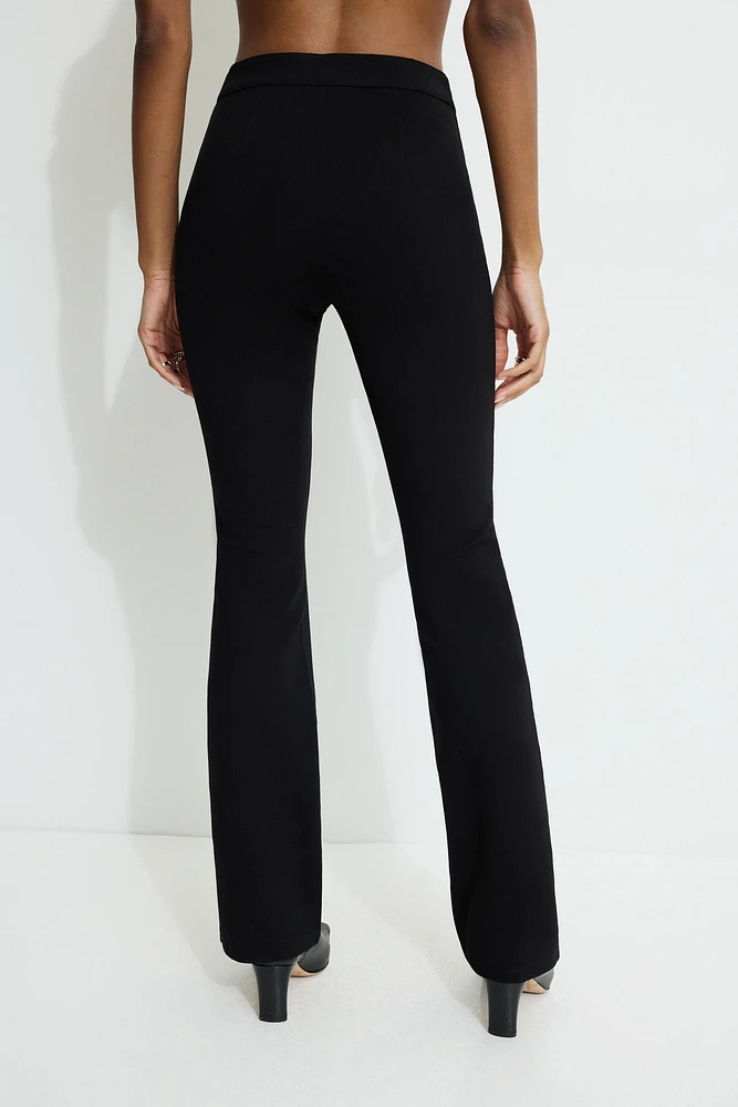 Front Seam Flared Leggings