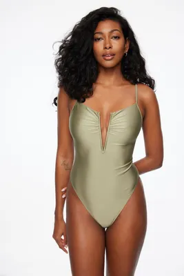 V-Neck Wire One Piece