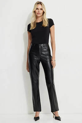 Pantalon Justina en faux cuir