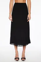 Laure Pleated Chiffon Maxi Skirt