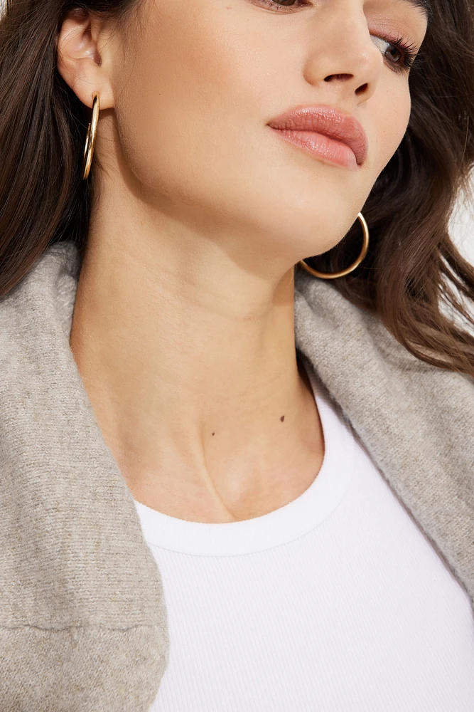 2-Pack Tubular Hoop Earrings