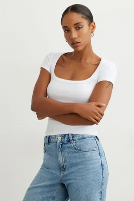 Aurelia Scoop Neck Tee