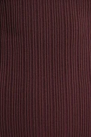 Boat Neck Rib Mini Dress