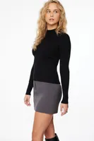 Long Sleeve Mock Neckline Sweater