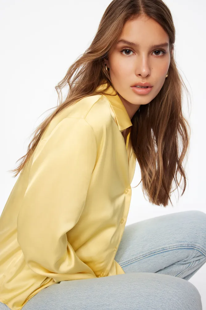 Piper Long Sleeve Satin Shirt