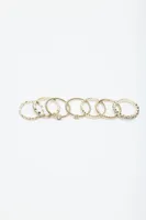 7-Pack Gem & Twist Rings