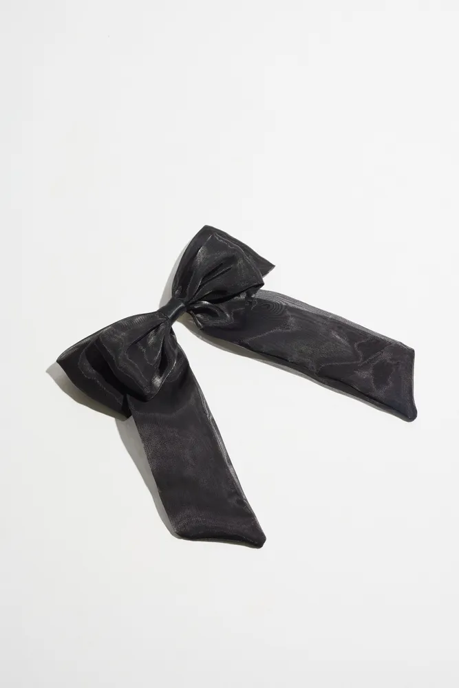 Oversized Organza Bow Hair Clip